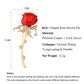 Zircon Rose Flower Brooch Pin Rhinestone Floral Lapel Pins Dress Blazer Suits Pin Accessory