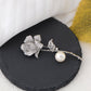 Zircon Rose Flower Brooch Pin Rhinestone Floral Lapel Pins Dress Blazer Suits Pin Accessory