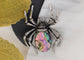 Antique Silvery Tone Abalone Shell Stone Spider Brooch Lapel Pins Pendant Halloween Jewelry
