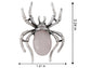 Antique Silvery Tone Abalone Shell Stone Spider Brooch Lapel Pins Pendant Halloween Jewelry