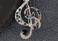 Elegant Rhinestone Crystal Treble Clef Music Note Brooch Pin ¨C for Scarf, Sweater, Wedding, Christmas Costume Accessories