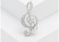 Elegant Rhinestone Crystal Treble Clef Music Note Brooch Pin ¨C for Scarf, Sweater, Wedding, Christmas Costume Accessories