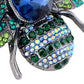Crystal Rhinestone Bee Crystal Rhinestone Brooch Pin - Elegant Enamel Insect Flower Jewelry for Women & Men