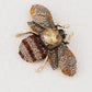 Crystal Rhinestone Bee Crystal Rhinestone Brooch Pin - Elegant Enamel Insect Flower Jewelry for Women & Men