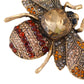 Crystal Rhinestone Bee Crystal Rhinestone Brooch Pin - Elegant Enamel Insect Flower Jewelry for Women & Men