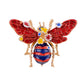 Crystal Rhinestone Bee Crystal Rhinestone Brooch Pin - Elegant Enamel Insect Flower Jewelry for Women & Men
