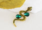 Crystal Rhinestone Snake Brooch Necklace for Halloween and Cosplay