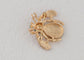 Elegant Crystal Rhinestone Fruit and Bee Brooch - Fashionable Gold Plated Fruit Insect Lapel Pins for Dresses and Accessories