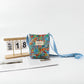 Floral Canvas Crossbody Bag-Colorful Artistic Shoulder Purse