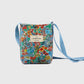 Floral Canvas Crossbody Bag-Colorful Artistic Shoulder Purse