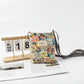 Floral Canvas Crossbody Bag-Colorful Artistic Shoulder Purse