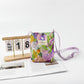 Floral Canvas Crossbody Bag-Colorful Artistic Shoulder Purse