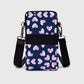 Floral Oxford Cloth Crossbody Bag-Lightweight Compact Shoulder Purse