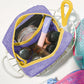 Mesh Cosmetic Bag with Wrist Strap-Small Travel Organizer Pouch
