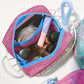 Mesh Cosmetic Bag with Wrist Strap-Small Travel Organizer Pouch