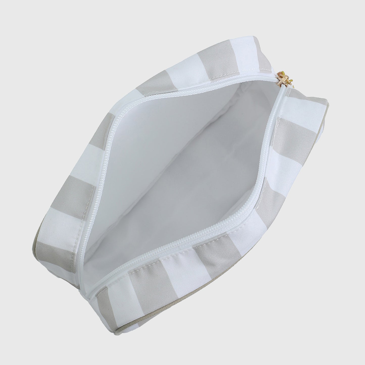 Striped Cosmetic Bag with Tassel-Travel Makeup Organizer Pouch