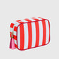 Striped Cosmetic Bag with Tassel-Travel Makeup Organizer Pouch