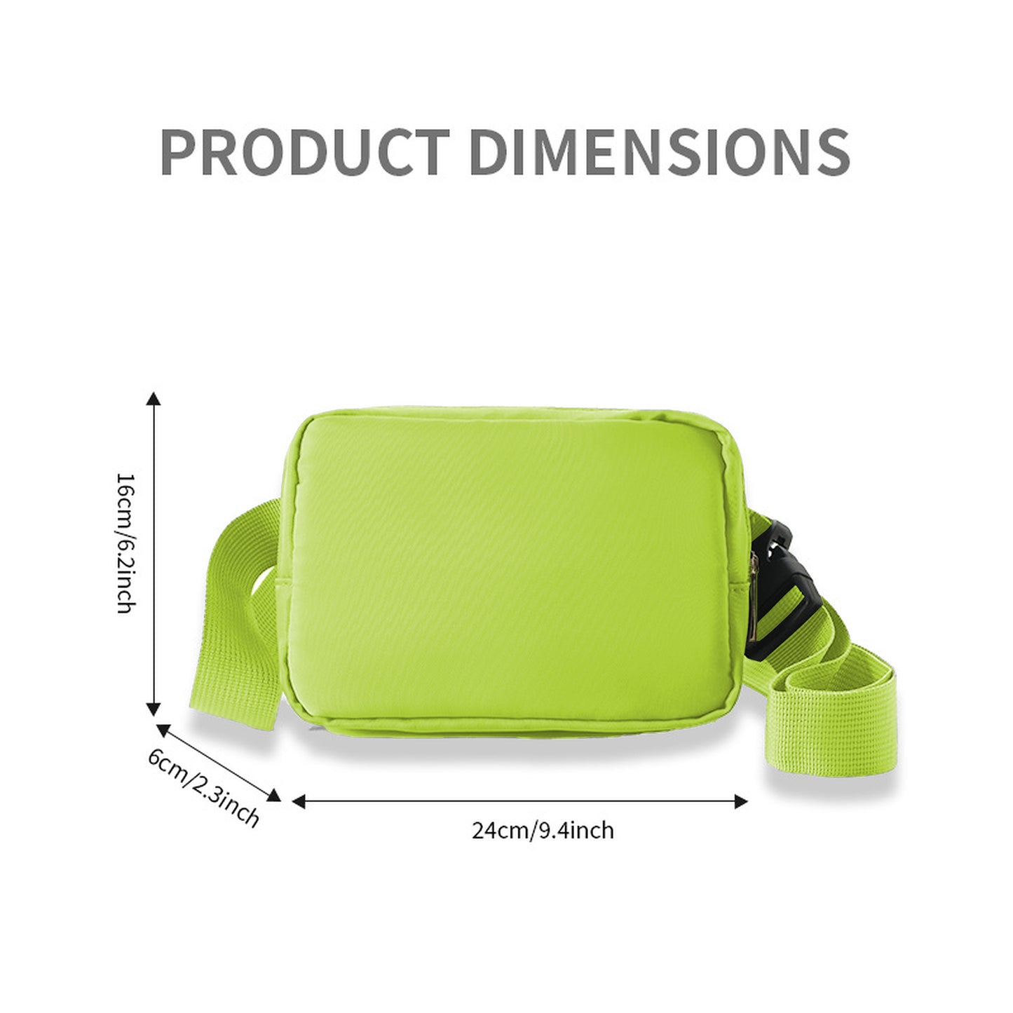 Canvas Chest Bag - Compact Crossbody Shoulder Bag