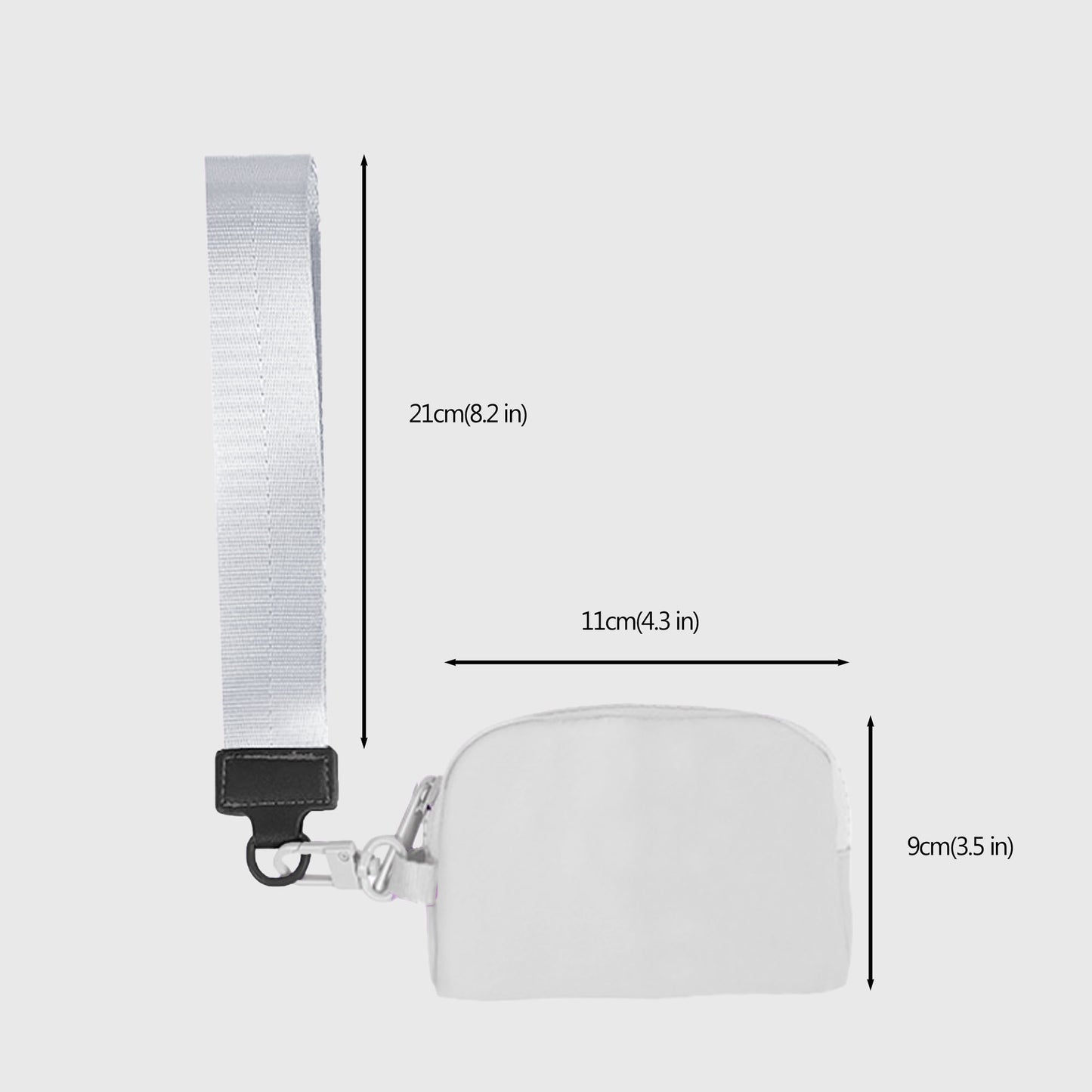 Dual - Pocket Hanging Wallet with Strap - Ideal for Cash, Cards and Small Items