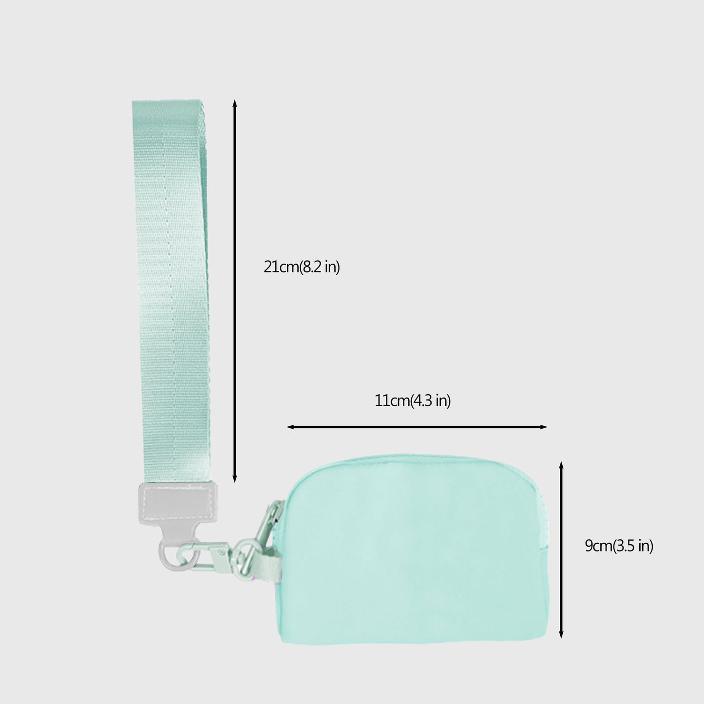 Dual - Pocket Hanging Wallet with Strap - Ideal for Cash, Cards and Small Items