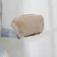 Faux Shearling Soft Fashion Zip Pouch Clutch with Plush Texture and Structured Shape