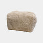 Faux Shearling Soft Fashion Zip Pouch Clutch with Plush Texture and Structured Shape