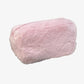Faux Shearling Soft Fashion Zip Pouch Clutch with Plush Texture and Structured Shape