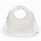 Faux Fur Hobo Shoulder Bag with Soft Texture Top Handle and Removable Crossbody Strap