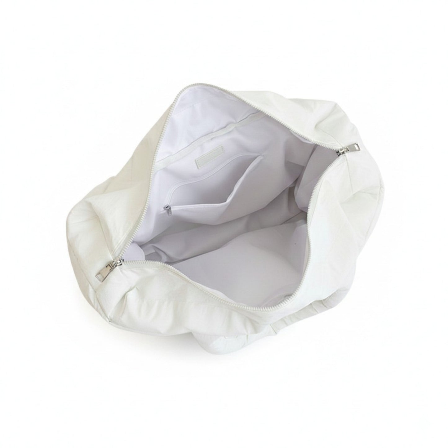 Quilted Puffer Tote Bag with Padded Structure and Soft Top Handles