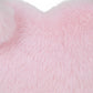 Plush Heart-Shaped Crossbody Handbag with Chain Strap