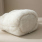 Faux Fur Top Handle Bag with Braided Strap Detail Adjustable Crossbody Cord