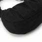 Ruched Shoulder Bag with Adjustable Drawstring Sides Soft Lightweight Fabric