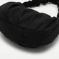 Ruched Shoulder Bag with Adjustable Drawstring Sides Soft Lightweight Fabric