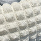 Textured Shoulder Bag with Quilted Bubble Design Contrast Knot Handle