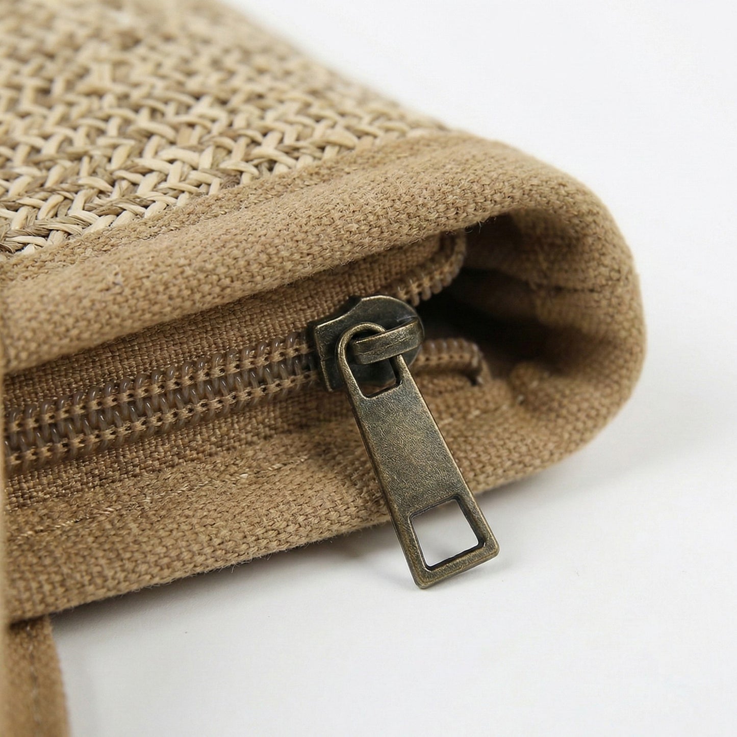 Woven Straw Tote Bag with Contrast Panel Bow Accent Dual Shoulder Straps