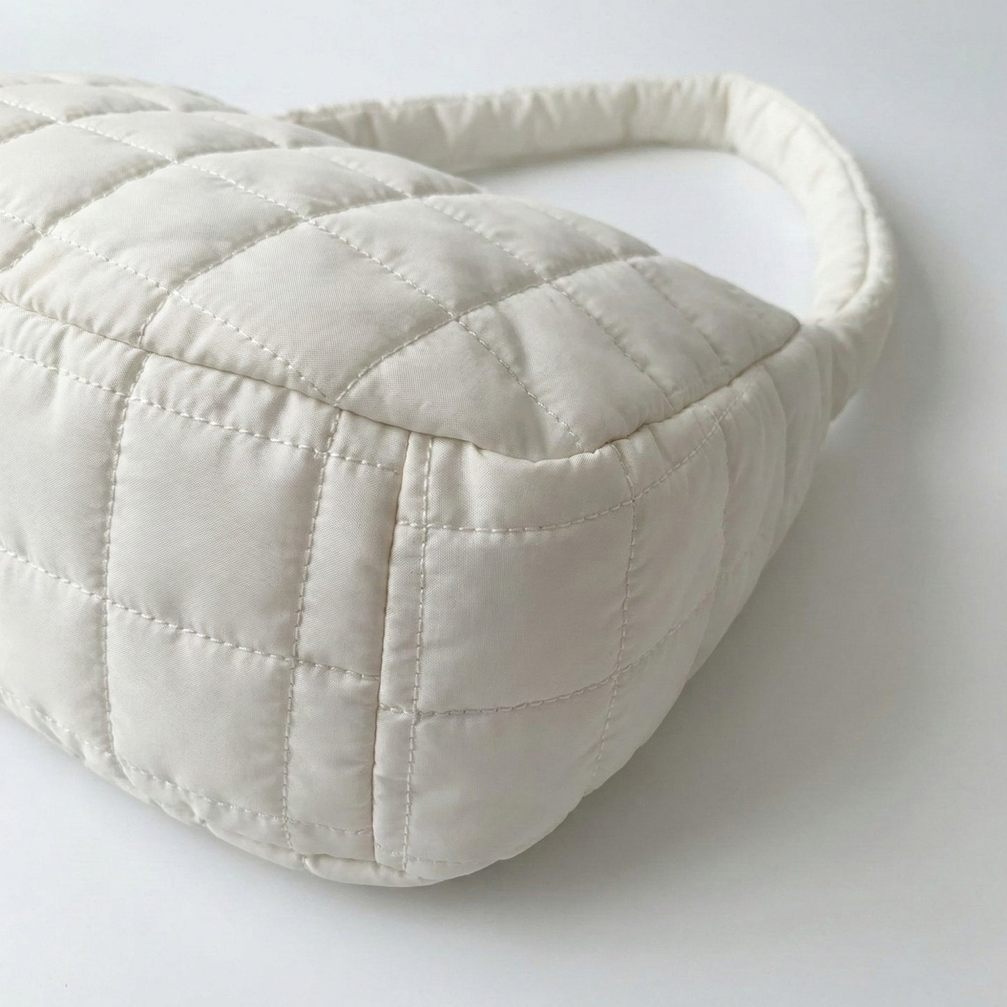Quilted Shoulder Bag with Padded Strap Soft Lightweight Nylon Construction