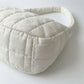 Quilted Shoulder Bag with Padded Strap Soft Lightweight Nylon Construction