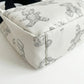 Insulated Lunch Tote Bag with Teddy Bear Print Adjustable Shoulder Strap