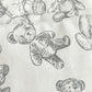 Insulated Lunch Tote Bag with Teddy Bear Print Adjustable Shoulder Strap