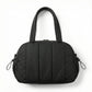 Quilted Sports Duffle Bag with Adjustable Shoulder Strap Multi Pocket Storage
