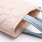 Quilted Floral Tote Bag with Padded Top Handles Lightweight Soft Fabric Design