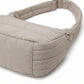 Quilted Puffer Shoulder Bag with Adjustable Strap Lightweight Crescent Hobo Design
