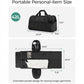 Travel Duffel Bag with Garment Compartment Detachable Strap and Multi Pocket Storage
