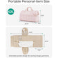 Travel Duffel Bag with Garment Compartment Detachable Strap and Multi Pocket Storage