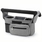 Stroller Organizer with Cup Holders and Zipper Pockets Adjustable Straps Large Storage Space