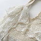 Women Lace Shoulder Tote Bag with Bow Detail Soft Structured Handbag