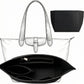 Tote Bag Organizer Insert with Structured Panels and Interior Pocket