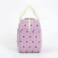 Checkered Zip Top Lunch Bag Insulated Small Tote with Handle Portable Food Carrier