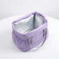 Reusable Lunch Bag with Drawstring Closure and Front Pocket Lightweight Thermal Food Tote