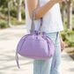 Reusable Lunch Bag with Drawstring Closure and Front Pocket Lightweight Thermal Food Tote